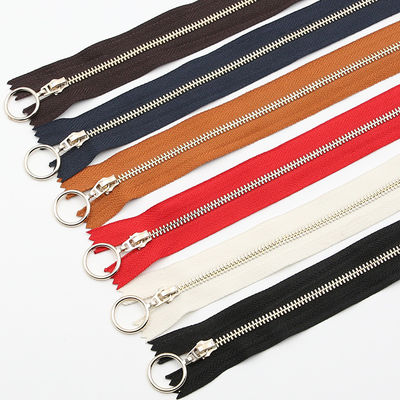 حقيبة هودي جيب سحب معدني رقم 3 فضة بندقية نيكل نحاس كريمالرا