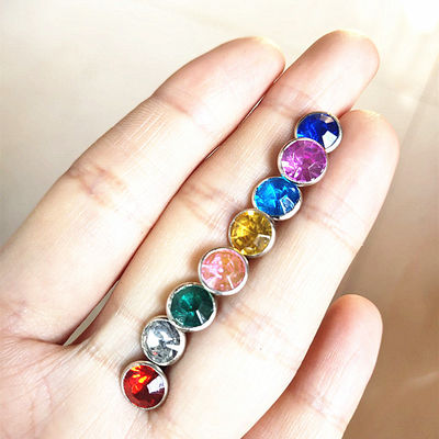 المواد المعدنية المختلفة النحاسية شعار المواد المعدنية للملابس 15mm/25mm